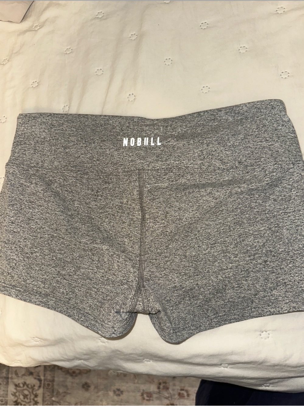 NOBULL Women's Heather Gray Bike Shorts